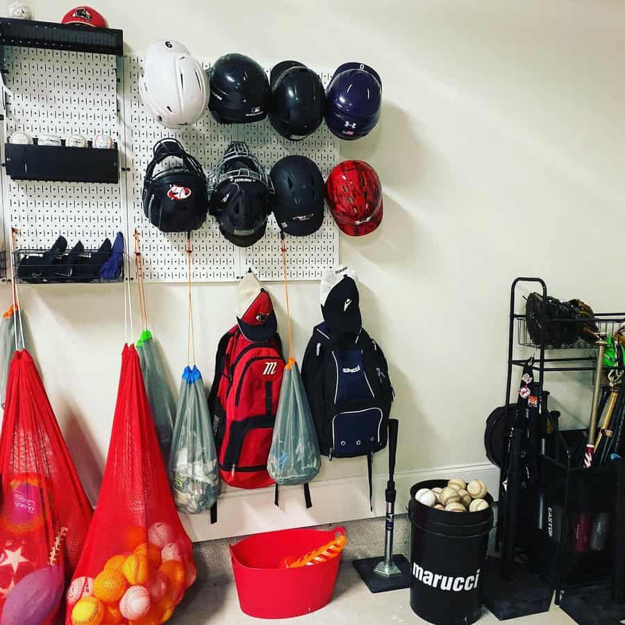 Bike wall mount peg board