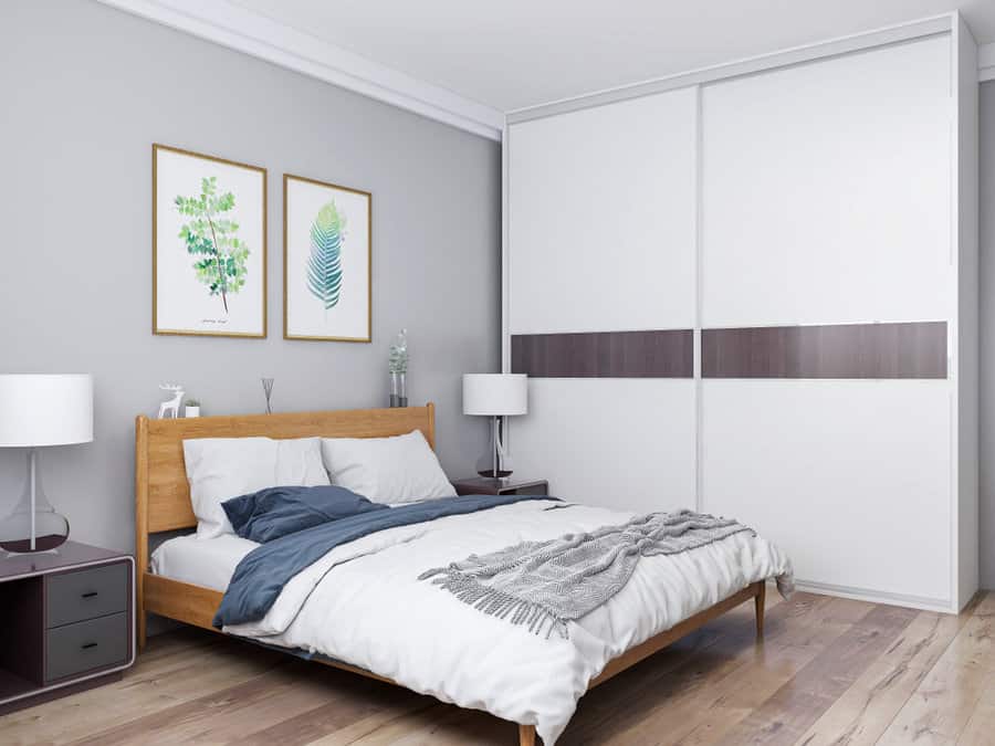 Seamless built in closet 