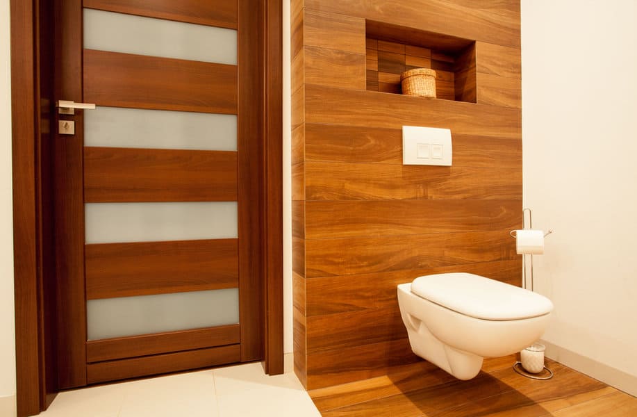Contemporary Bathroom Door Ideas 2 Wenge glass bathroom door