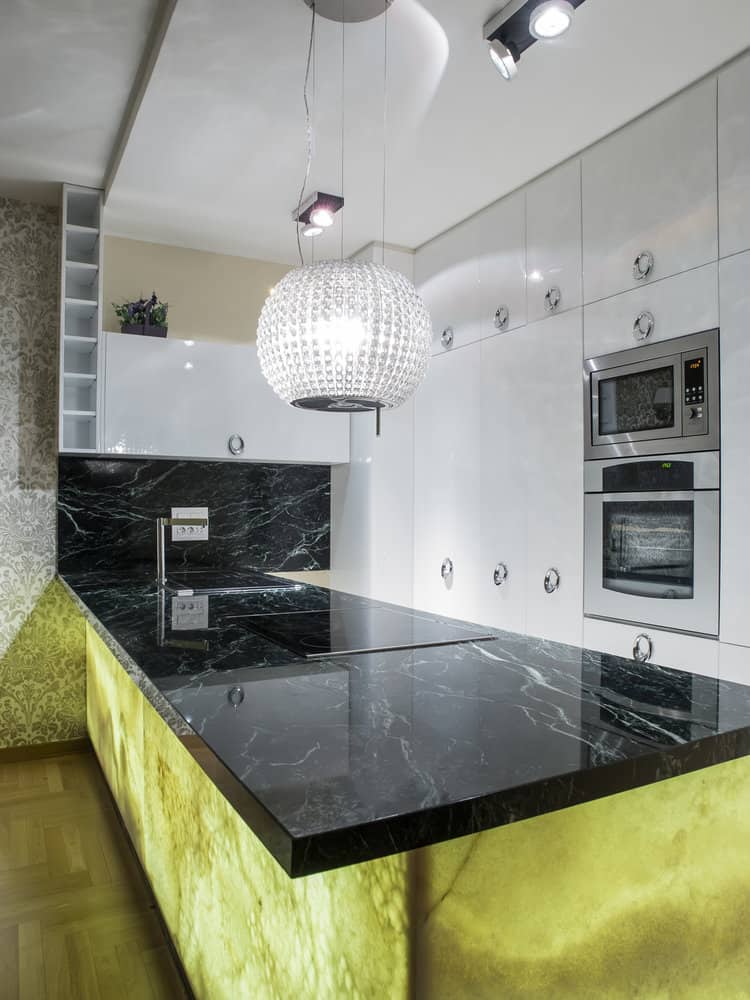 Fancy Kitchen Island Pendant Lighting Ideas 2 Chic kitchen with disco ball pendant
