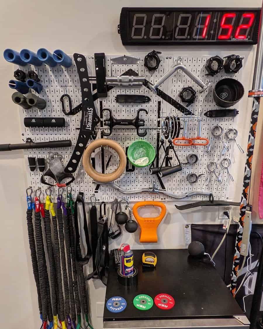 Gym peg board 