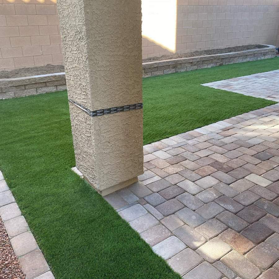 Backyard with lawn ideas