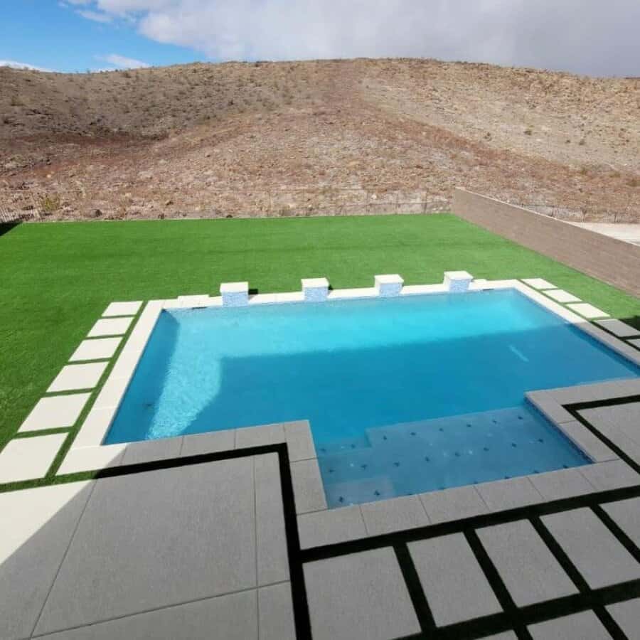 Backyard with lawn ideas