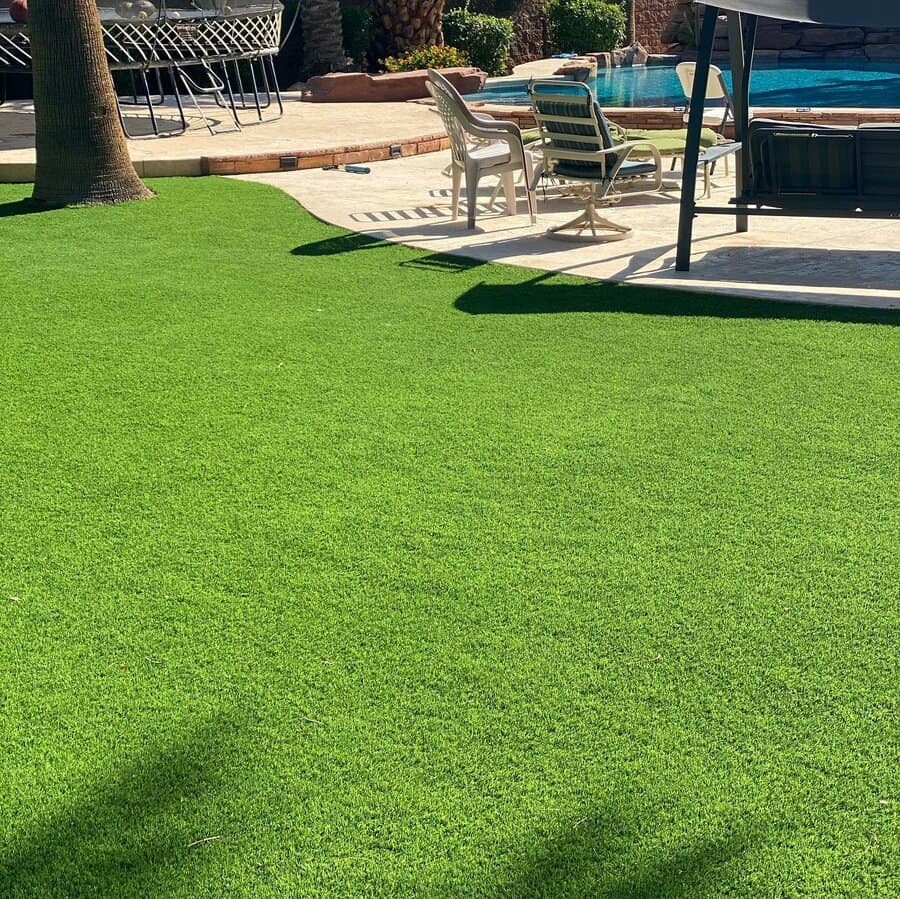 Backyard with lawn ideas