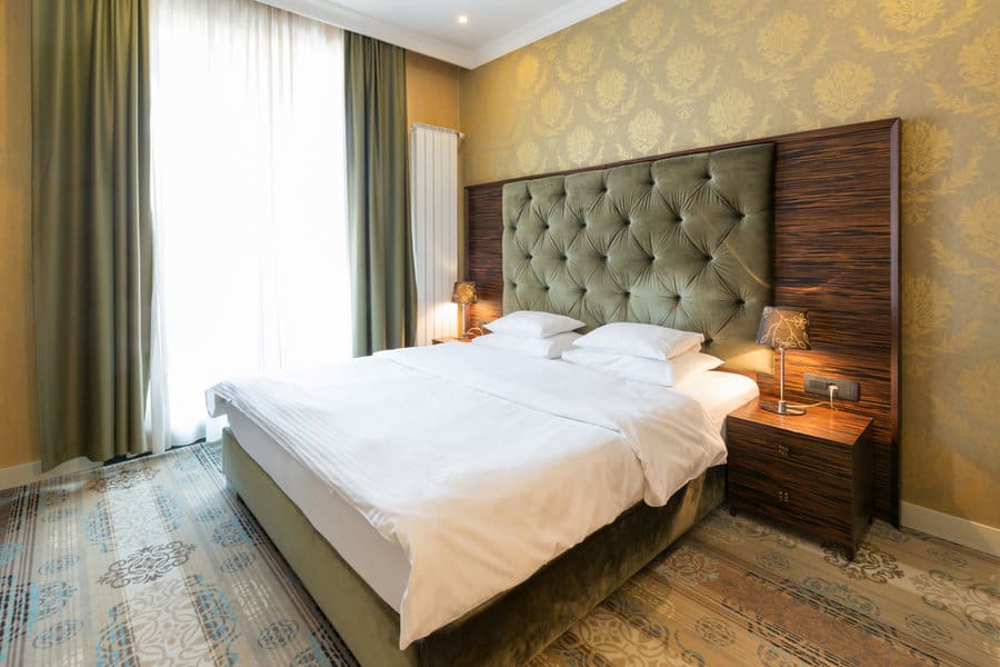 Tranquil green curtains