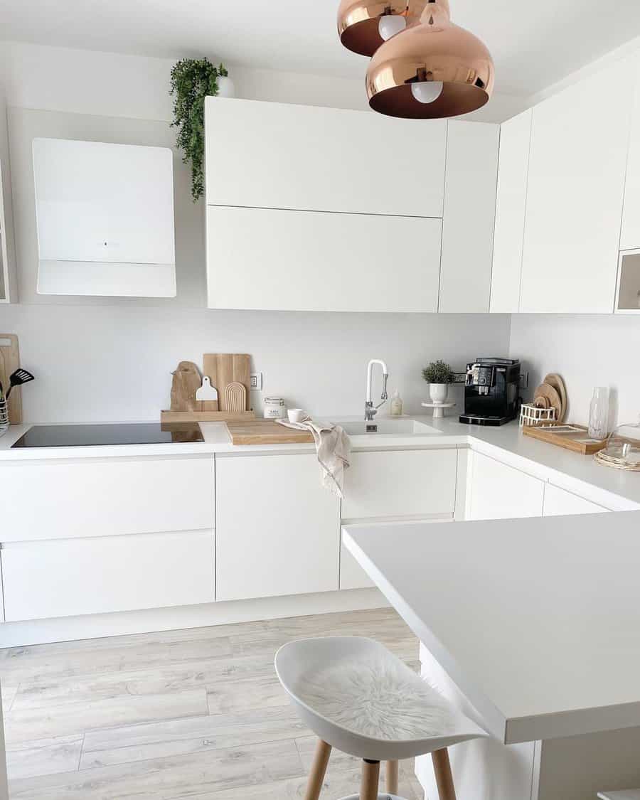 All white kitchen cabinetry