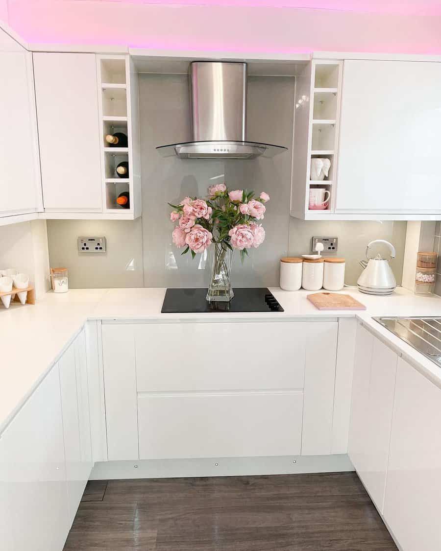All white kitchen cabinetry