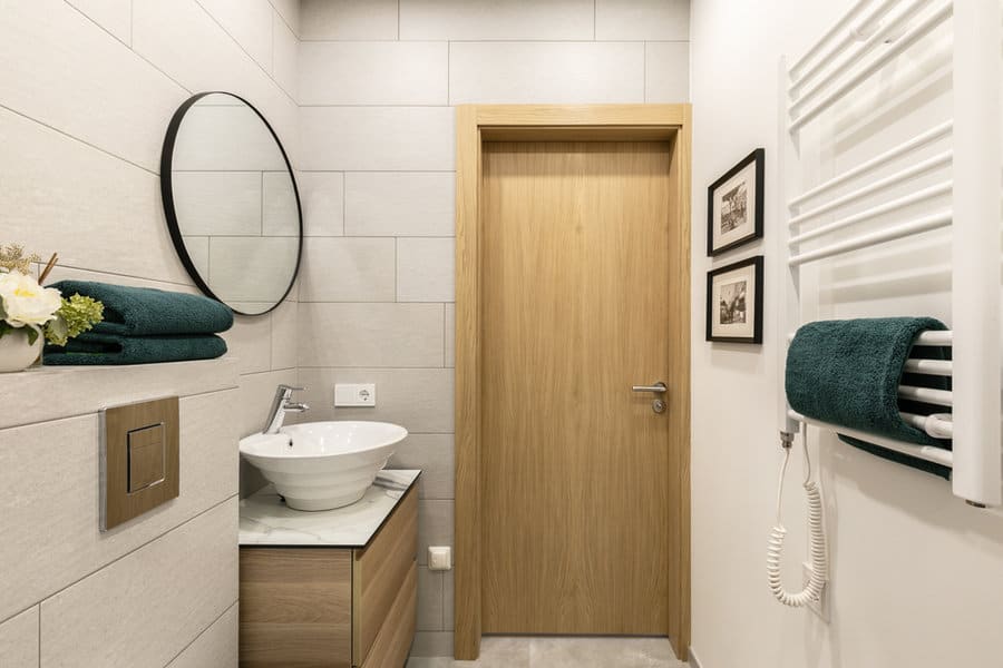Interior Bathroom Door Ideas 2 Wooden bathroom door