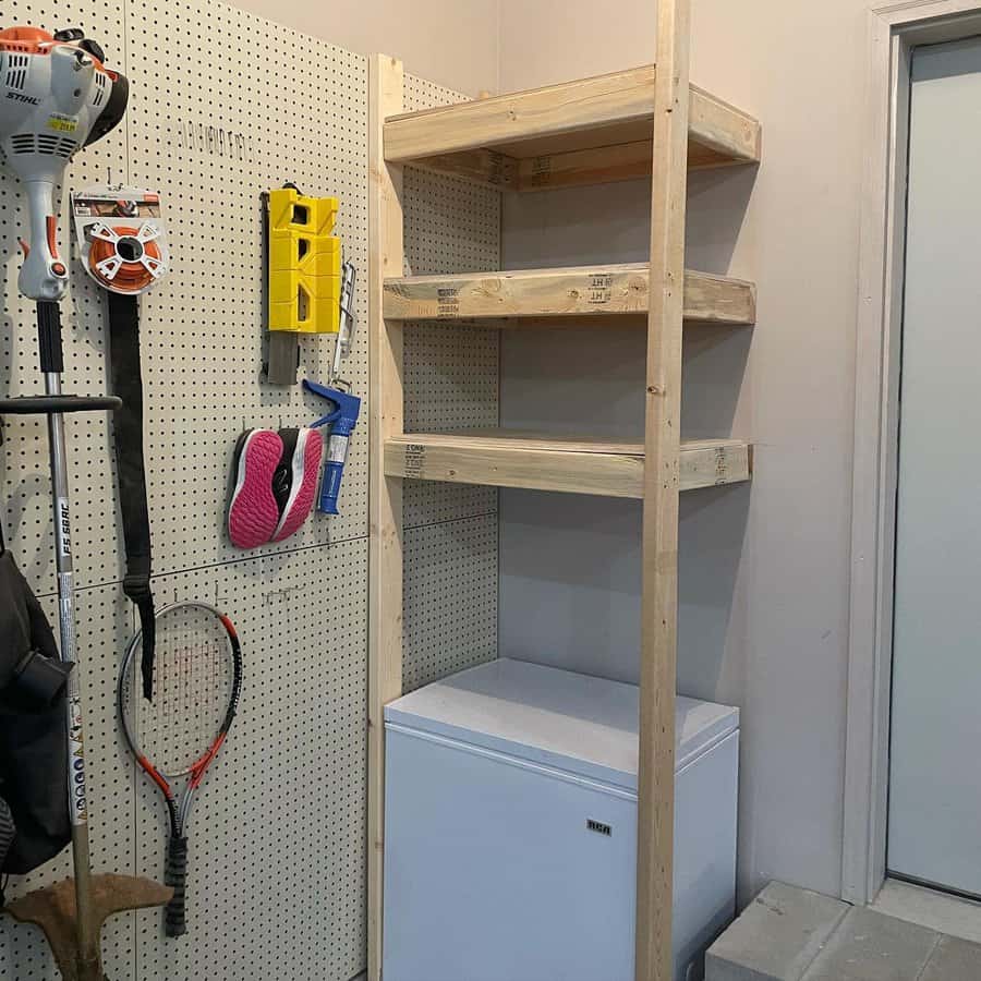 Large wall pegboard 