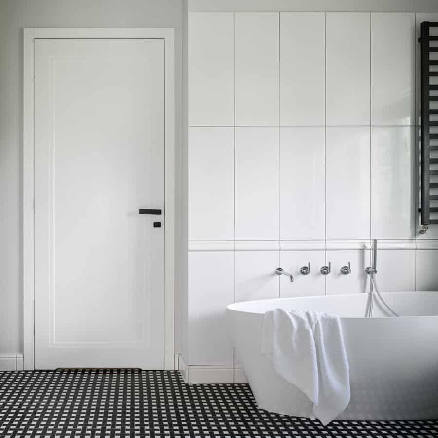 Minimalist Bathroom Door Ideas 12 White bathroom door