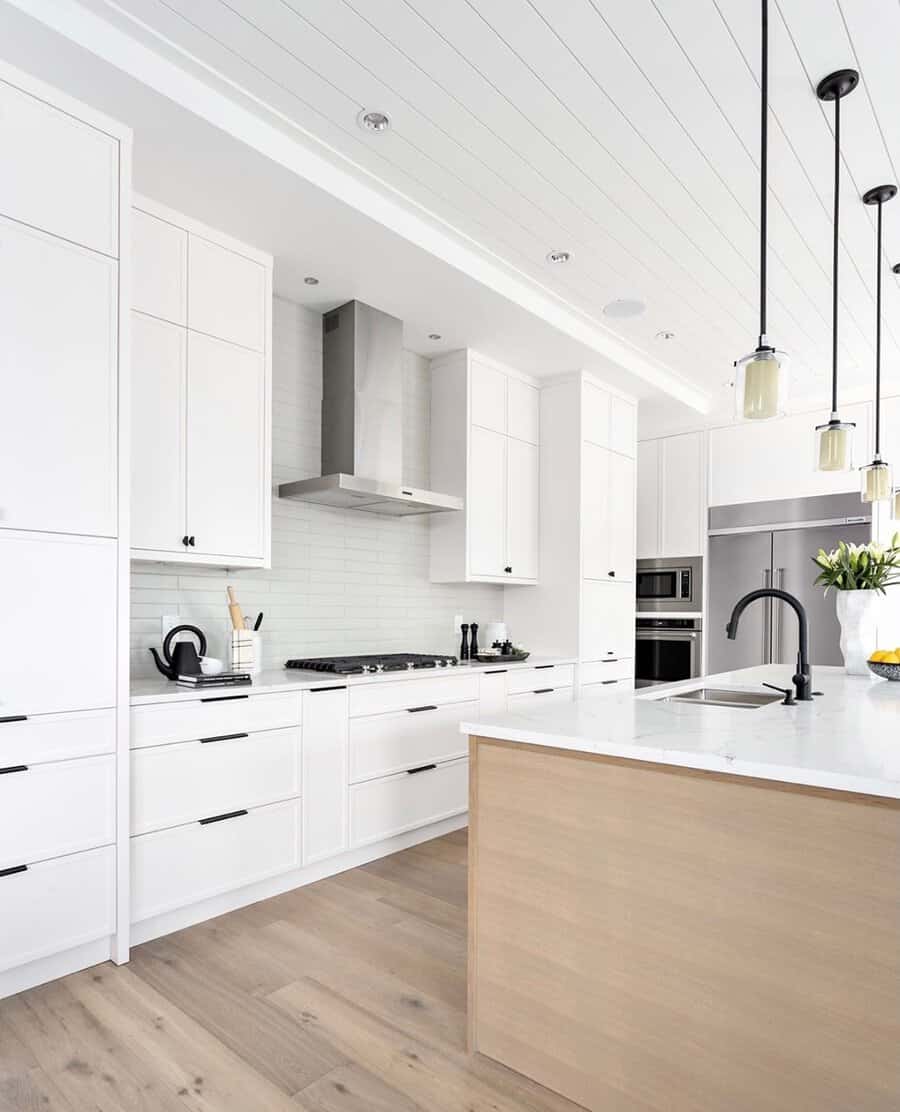 All white kitchen cabinetry