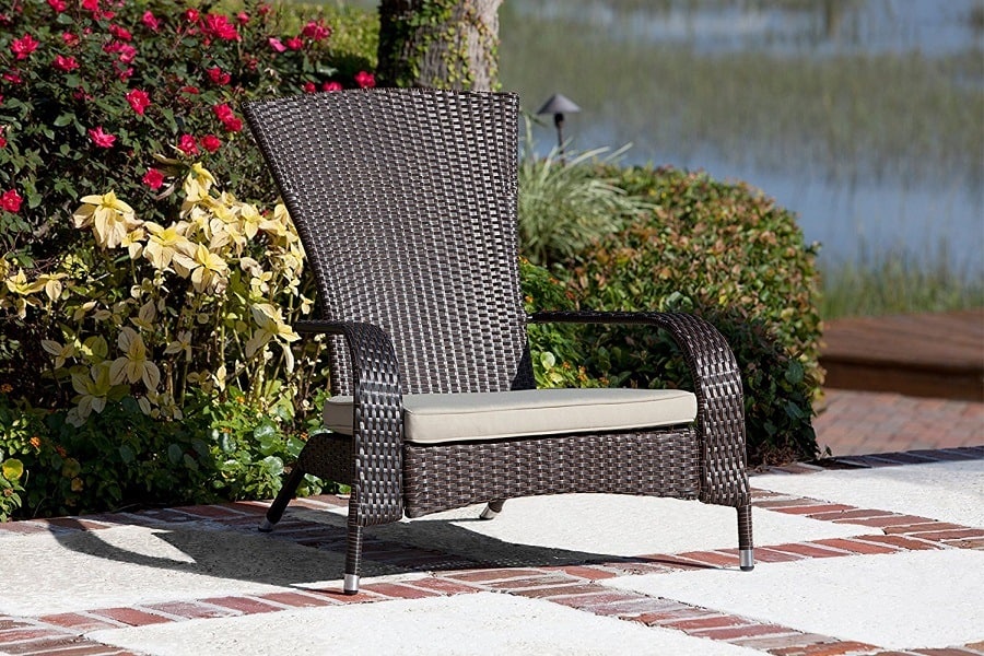 Mitchem Adirondack Patio Chair with Cushions