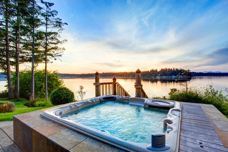 Nature View Hot Tub Deck Ideas 1 Hot tub views