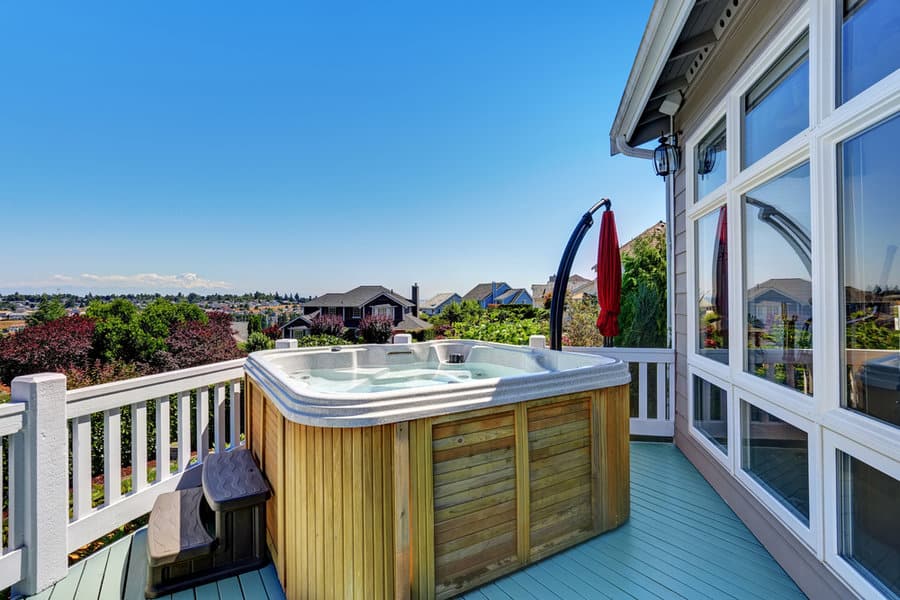 Nature View Hot Tub Deck Ideas 14 Hot tub views