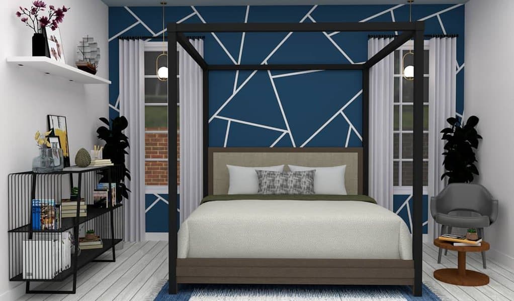 Geometric paint pattern