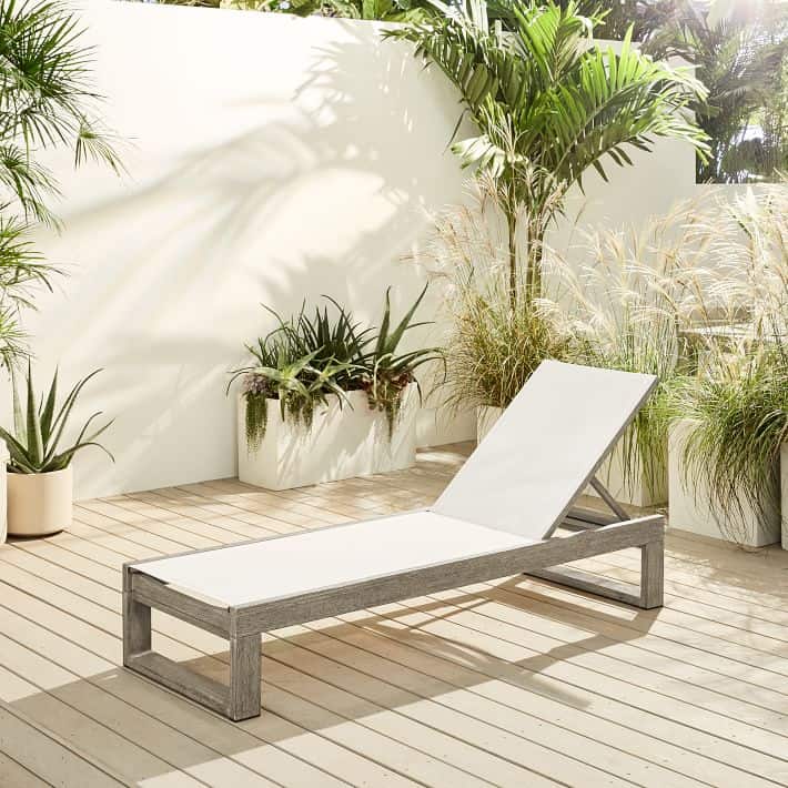 Portside Outdoor Textilene Lounger
