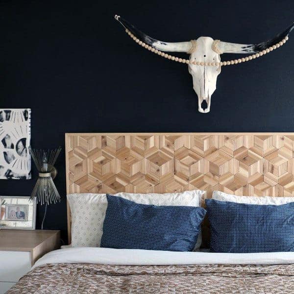 Antler bedroom wall decor