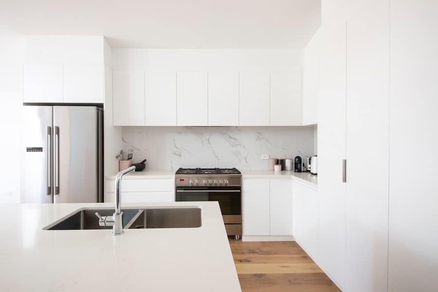 All white kitchen cabinetry