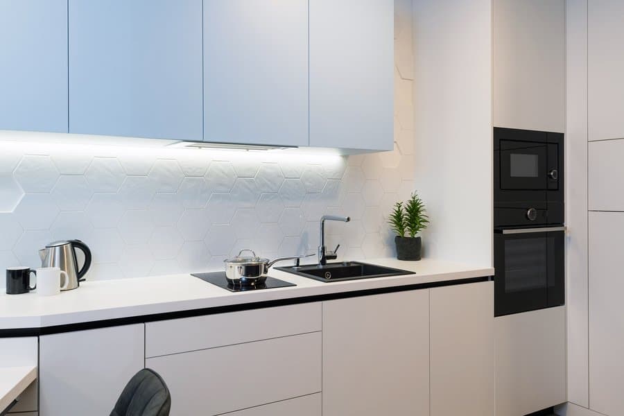 All white kitchen cabinetry