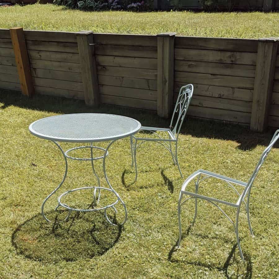 Patio with privacy fence