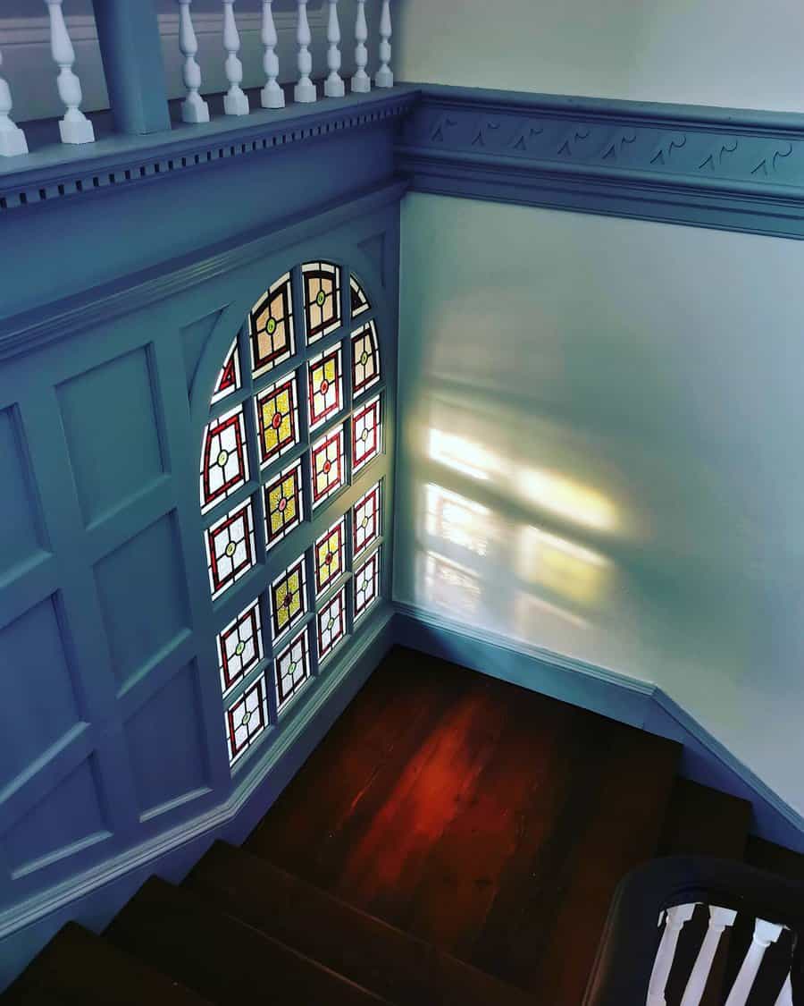 Stained glass window trim