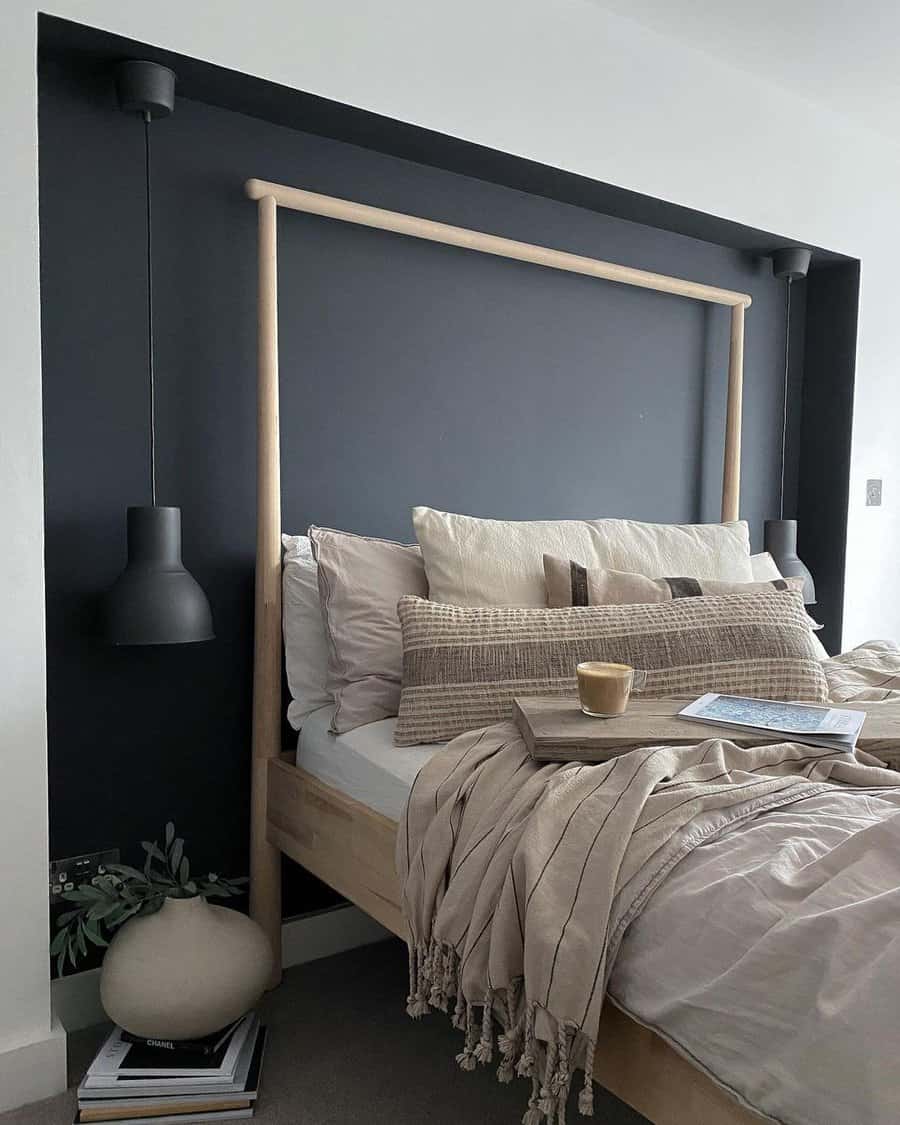 Black accent wall