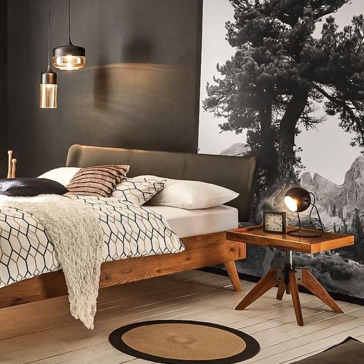 Black and white tapestry
