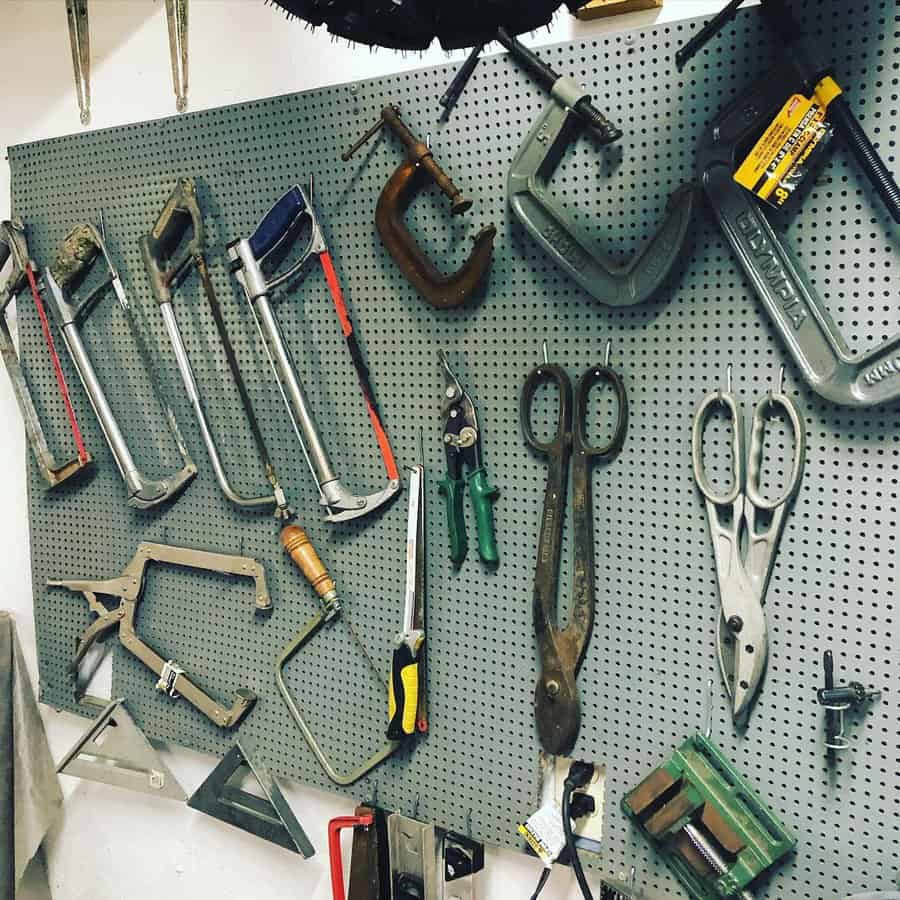 Large wall pegboard 