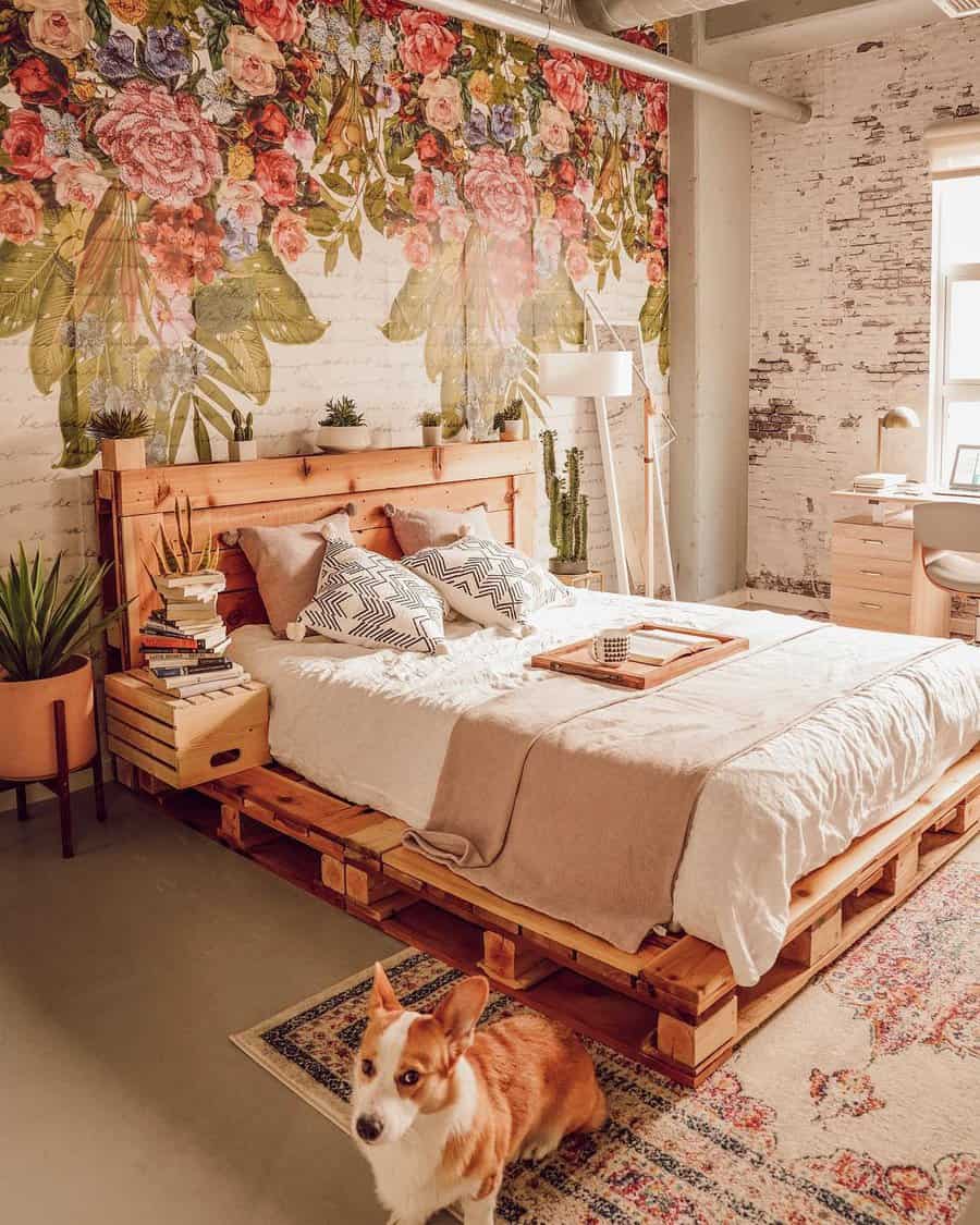 Mural art bedroom wall decor