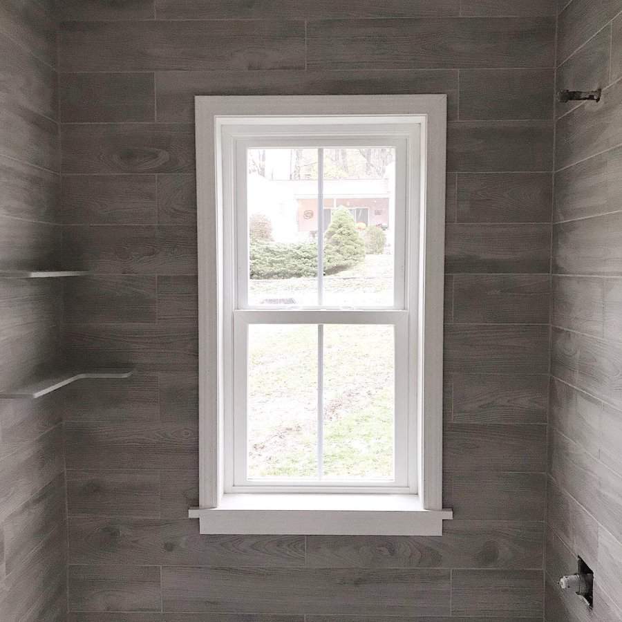 White window trim