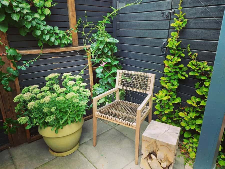 Concrete paver patio